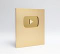 Custom Gold YouTube Play Button Award (Replica / Personalised)